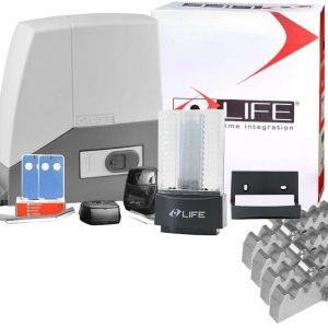 Kit automatizare poarta culisanta 600 Kg LIFE Acer 600 + 4 metri cremaliera