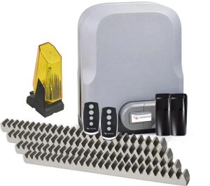 Kit automatizare poarta culisanta 600 Kg Linomatik + 4 metri cremaliera metalica. Fiabilitate si performanță