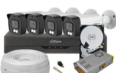 Kit camere supraveghere exterior 4 camere 5MP – Performanță și Fiabilitate