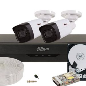 Kit complet 2 camere supraveghere video pentru exterior