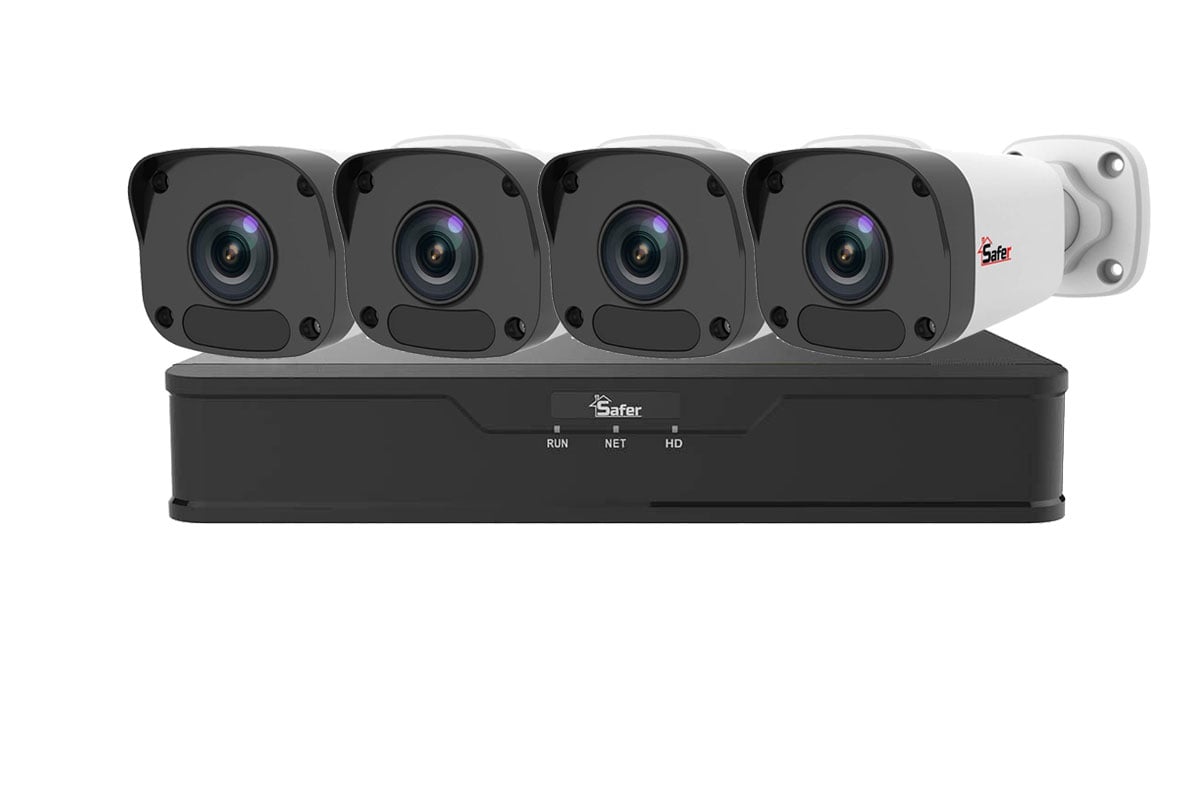 Kit de supraveghere video IP de exterior, 4 camere 4 MP, IR 30 m, NVR 8 canale, alimentare PoE, Safer, KITIP-4X-4MP420POE. Fiabilitate si performanță 1 Kit de supraveghere video IP de exterior