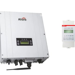 Kit invertor On-Grid monofazat 5kW si contor de energie 10kWA