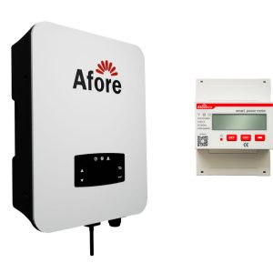 Kit invertor On-Grid trifazat 8kW si contor de energie 50kWA