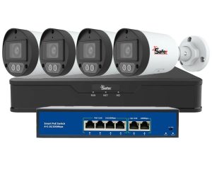 Kit mixt de supraveghere video IP - Safer 4 camere 2MP FULL HD 1 Kit mixt de supraveghere video IP, 4 camere 2MP FULL HD, Iluminare LED/IR 30 m, NVR 4 canale, PoE, Safer, KITIP-4X-2MP2830-2. Fiabilitate si performanță