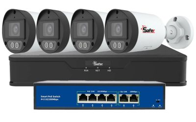 Articole 9 Kit mixt de supraveghere video IP – Safer 4 camere 2MP FULL HD