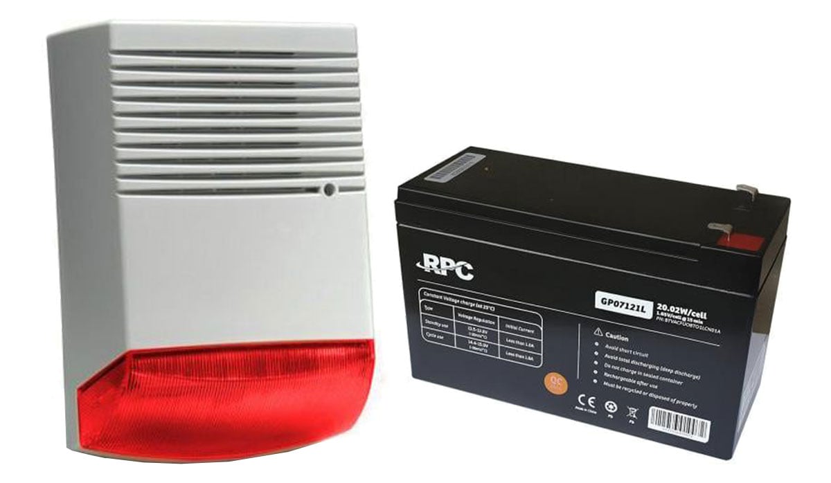 Kit sirena exterior BS1 si acumulator, KITBS1-AC. Fiabilitate si performanță 1 Kit sirena exterior BS1 si acumulator