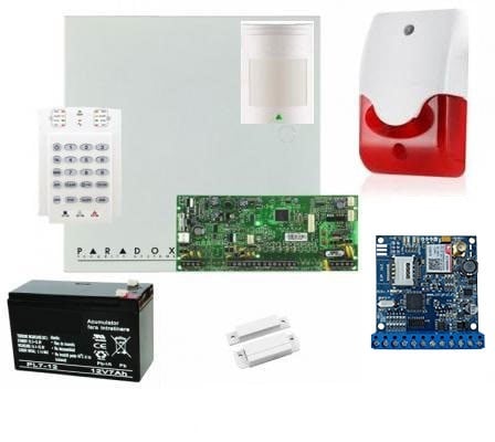 Kit sistem alarma Paradox Sp5500 cu comunicator GSM/GPRS. Fiabilitate si performanță 1 Kit sistem alarma Paradox Sp5500 cu comunicator GSM/GPRS