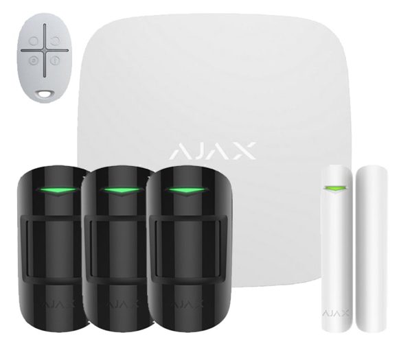 Kit sistem de alarma IP / GSM wireless Ajax 4 zone KItAjax4-BL