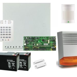 Kit sistem de alarma Paradox SP5500+K10 cu sirena de exterior  KITSP5500K10EXT