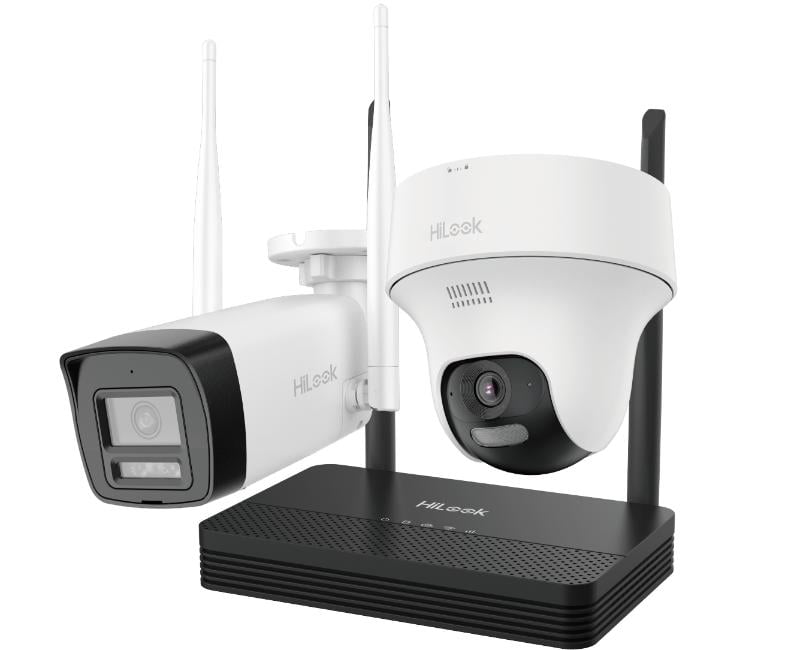 Kit supraveghere IP Wireless HiLook EasyLink IKS-2042BTH-PH/W, 2 camere 2MP, NVS, IR 30m, audio bidirectional, slot microSD. Fiabilitate si performanță 1 Kit supraveghere IP Wireless HiLook EasyLink IKS-2042BTH-PH/W
