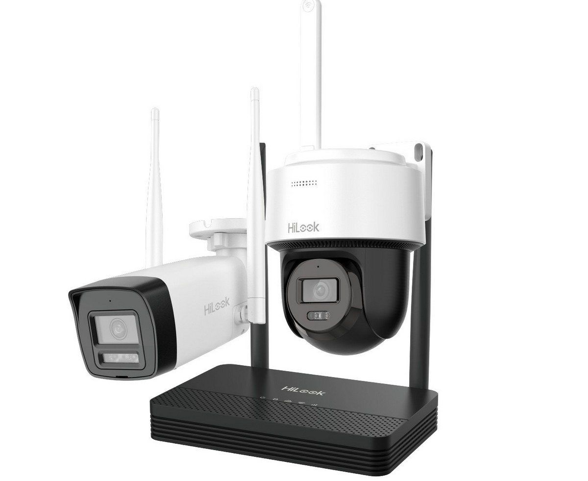 Kit supraveghere IP Wireless Hikvision HiLook EasyLink IKS-2042BPH-PH/W, 2x camere de 2MP, IR, slot microSD, NVR 4 canale, Audio. Fiabilitate si performanță 1 Kit supraveghere IP Wireless Hikvision HiLook EasyLink IKS-2042BPH-PH/W