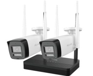 Kit Supraveghere IP Wireless Hikvision HiLook - Performanță și Fiabilitate 1 Kit supraveghere IP wireless de exterior Hikvision HiLook IKS-2042BH-PH/W, EasyLink, 2 camere de 2MP Full HD, IR 30m, Audio, slot microSD, NVS. Fiabilitate si performanță