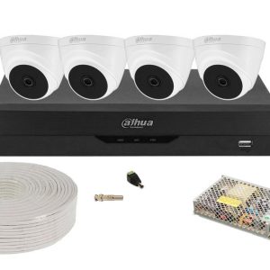 Kit supraveghere video complet cu 4 camere interior 2MP Safer