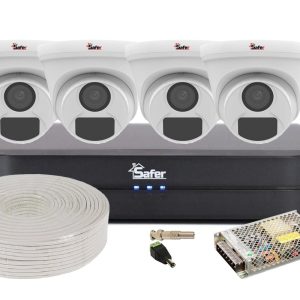 Kit supraveghere video cu accesorii, 4 camere interior 2MP, Safer, KIT5MPINT-SAF-I2. Fiabilitate si performanță – ofertă, preț și specificații