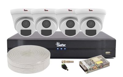 Kit Supraveghere Video 4 Camere 2MP – Safer KIT5MPINT-SAF-I2