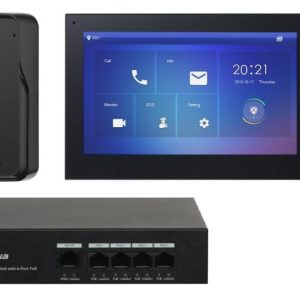 Kit videinterfon TCP/IP cu control acces