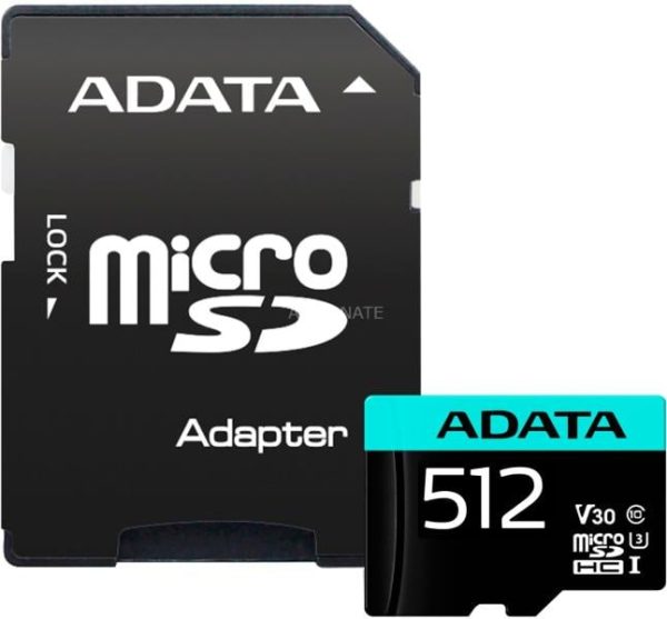 Micro SD Card 512GB Clasa 10 ADATA UHS-I U3 cu adaptor