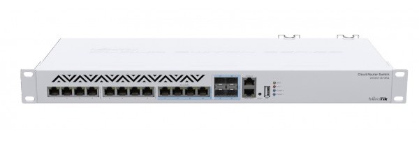 MikroTik CRS312-4C+8XG-RM, Switch Gigabit, 8 porturi RJ45 de 1G/2.5G/5G/10G si 4x SFP 10Gbps, USB. Fiabilitate si performanță 1 MikroTik CRS312-4C+8XG-RM