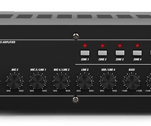 Mixer amplificator PA 360W 6 canale si 4 zone Bluetooth/USB/SD