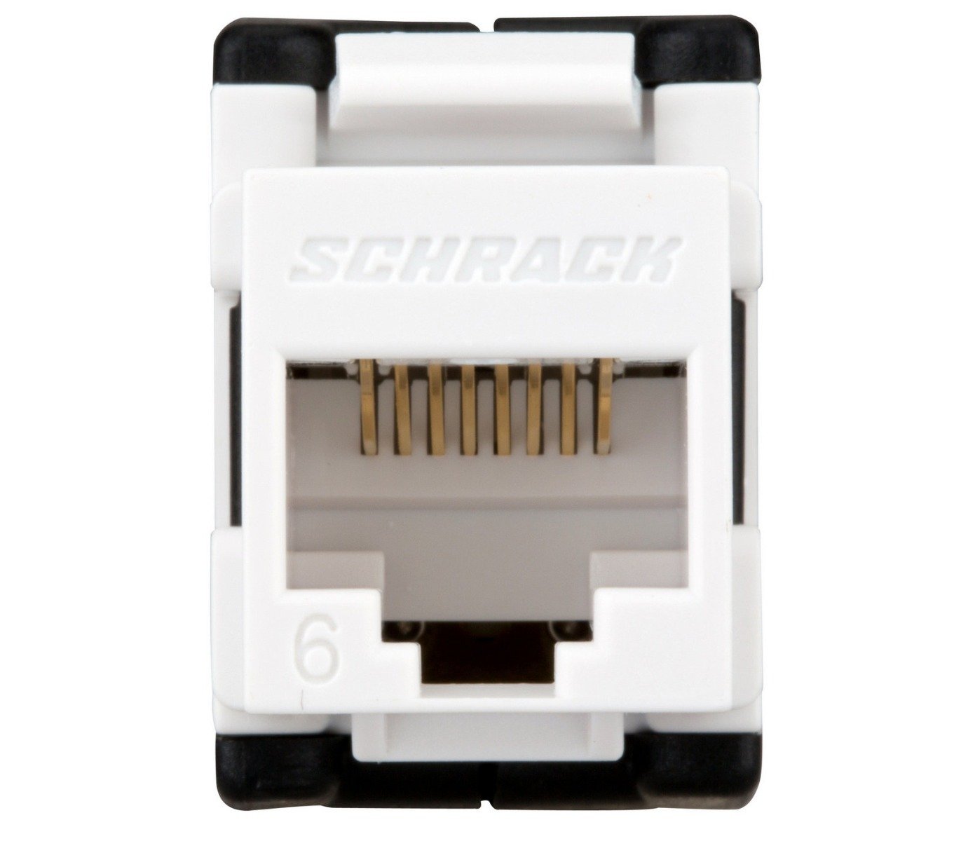 Modul RJ45 neecranat, Cat.6 De-embedded, TOOLLESS LINE, Schrack HSEMRJ6UWS. Fiabilitate si performanță 1 Modul RJ45 neecranat
