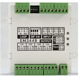 Modul adresabil 4 intrari / 4 iesiri pe releu Inim EM344R