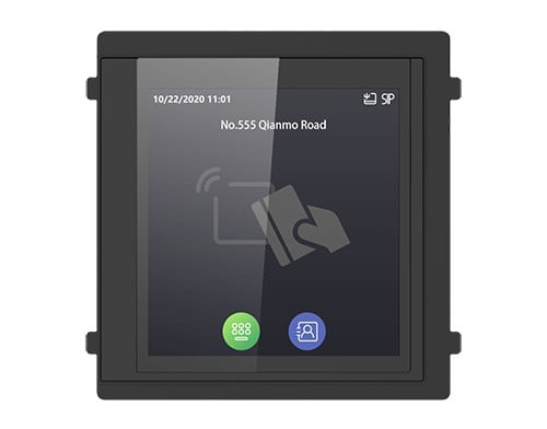 Modul afisaj IPS touch screen, 4 inch, pentru Interfon modular, Hikvision DS-KD-TDM. Fiabilitate si performanță 1 Modul afisaj IPS touch screen