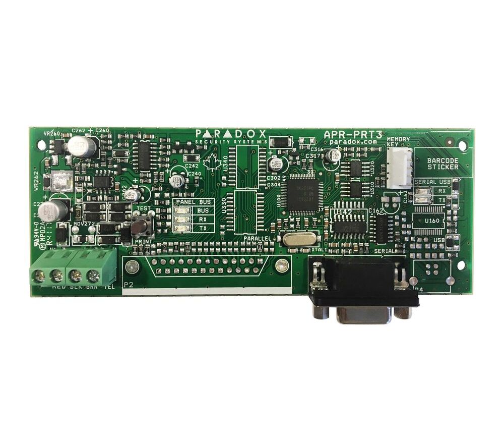 Modul interfata BUS2SER RS232 Paradox, 2048 evenimente, Protocol ASCII/C-Bus. Fiabilitate si performanță 1 Modul interfata BUS2SER RS232 Paradox