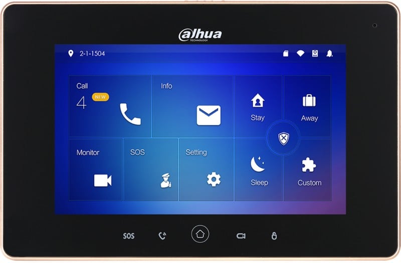 Monitor pentru videointerfon IP WiFi, ecran 7 inch TFT, touch screen, Microfon si Difuzor, MicroSD, PoE, Dahua VTH5221D-S2. Fiabilitate si performanță 1 Monitor pentru videointerfon IP WiFi