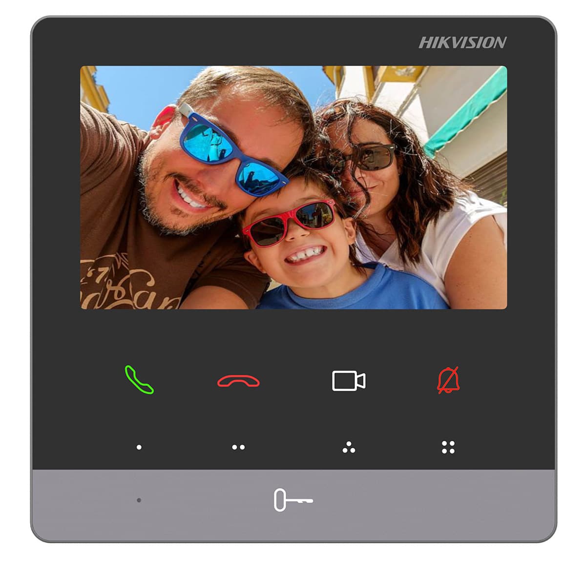 Monitor videointerfon TCP/IP TFT Hikvision DS-KH6100-E1, LCD 4.3 inch, 9 butoane, PoE. Fiabilitate si performanță 1 Monitor videointerfon TCP/IP TFT Hikvision DS-KH6100-E1