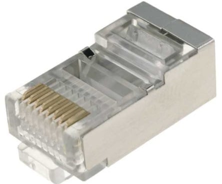 Mufa RJ45 UTP / FTP, 8 pini, cu ecranaj metalic, CAT5E, TEL0005A. Fiabilitate si performanță 1 Mufa RJ45 UTP / FTP
