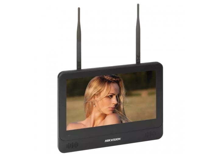 NVR wireless cu monitor inclus de 11.6 inch Hikvision DS-7608NI-L1/W/1T, 8 canale, 6MP, 2 antene Wi-Fi, 60Mbps. Fiabilitate si performanță 1 NVR wireless cu monitor inclus de 11.6 inch Hikvision DS-7608NI-L1/W/1T