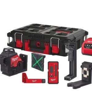 Nivela laser M12 verde 360° cu 3 planuri Milwaukee