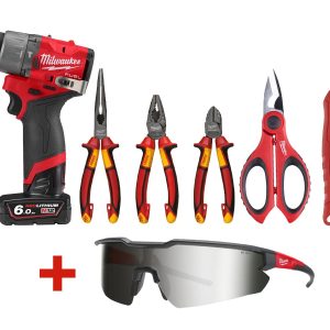 PROMO: Kit masina de gaurit cu percutie Milwaukee M12 B6 FUEL