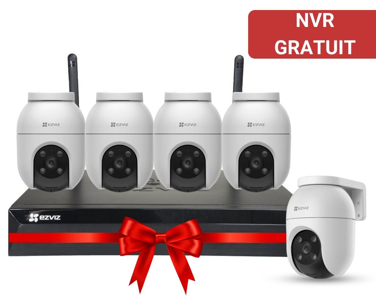 PROMO: Kit supraveghere Wireless cu 5 camere rotative Ezviz + NVR GRATUIT, Alarma actustica si optica, KITX5S(8W)+5xC8c4MP. Fiabilitate si performanță 1 PROMO: Kit supraveghere Wireless cu 5 camere rotative Ezviz + NVR GRATUIT
