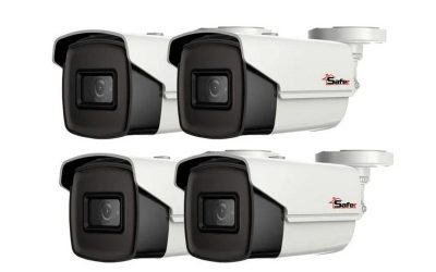 Pachet 4 camere supraveghere exterior Safer PRO 5MP