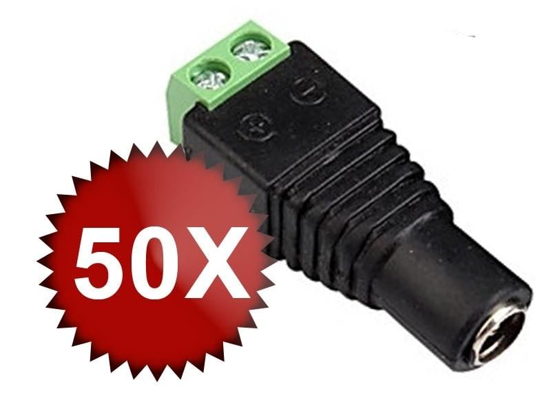 Pachet 50 x Mufa 12V alimentare Mama, conectare cu surub. Fiabilitate si performanță 1 Pachet 50 x Mufa 12V alimentare Mama