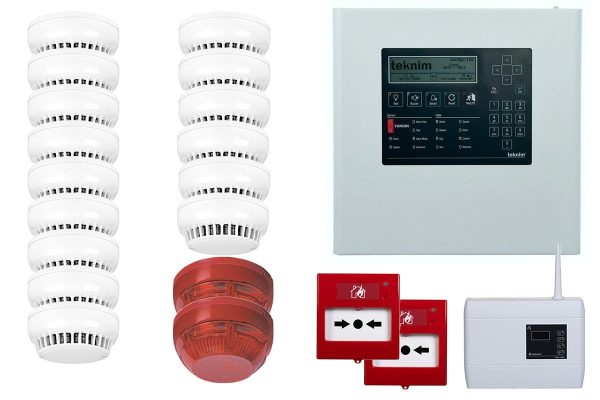 Pachet sistem de detectie la incendiu Teknim