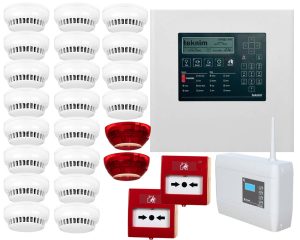 Pachet sistem de detectie la incendiu Teknim, Wireless, 20 senzori si accesorii, TKNWIFI20X. Fiabilitate si performanță