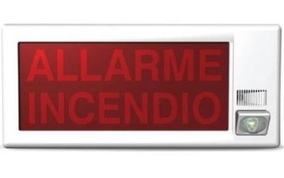 Panou optic adresabil INIM ESS022 – Avertizare incendiu