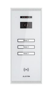 Panou Video Exterior Smart Electra - Fiabilitate și Performanță 1 Panou video exterior smart 4 fire pentru 3 familii Electra, alb, VPM.3SR02.ELW04. Fiabilitate si performanță