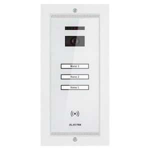 Panou video smart alb 4 fire incastrabil pentru 3 familii Electra VPM.3FR02.ELW04