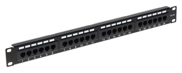 Patch Panel 24 porturi rackabil CAT5E