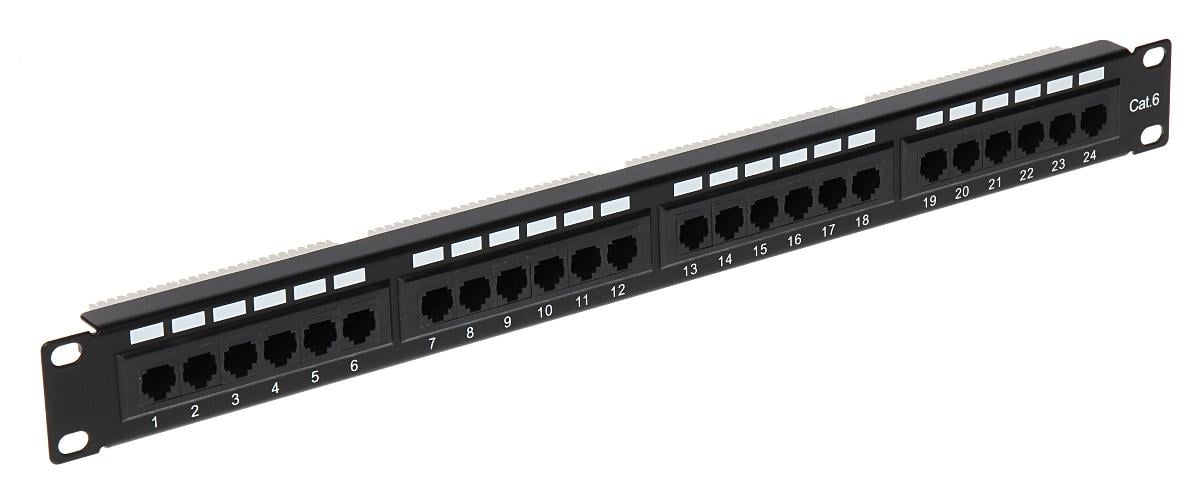 Patch Panel 24 porturi rackabil CAT6, PATCH PANEL6. Fiabilitate si performanță 1 Patch Panel 24 porturi rackabil CAT6