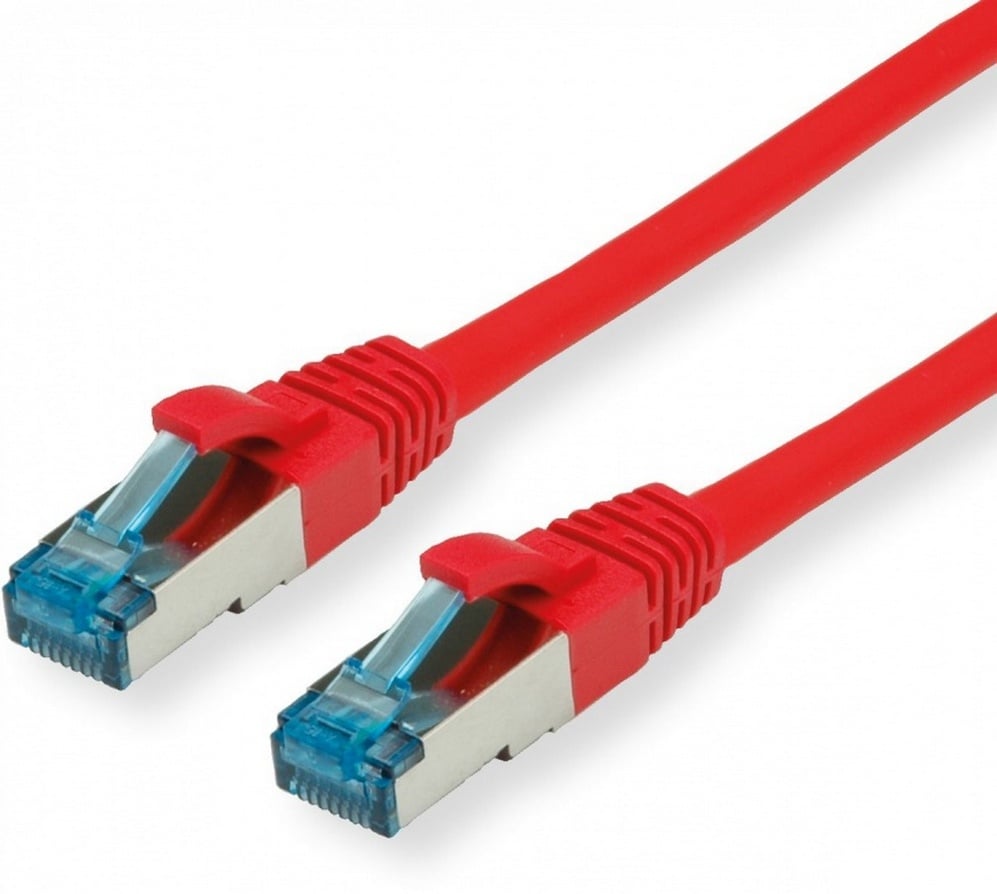 Patchcord S/FTP Cat 6A, 5 Metri, Rosu , SFTP6A-5M-R, SAFER. Fiabilitate si performanță 1 Patchcord S/FTP Cat 6A