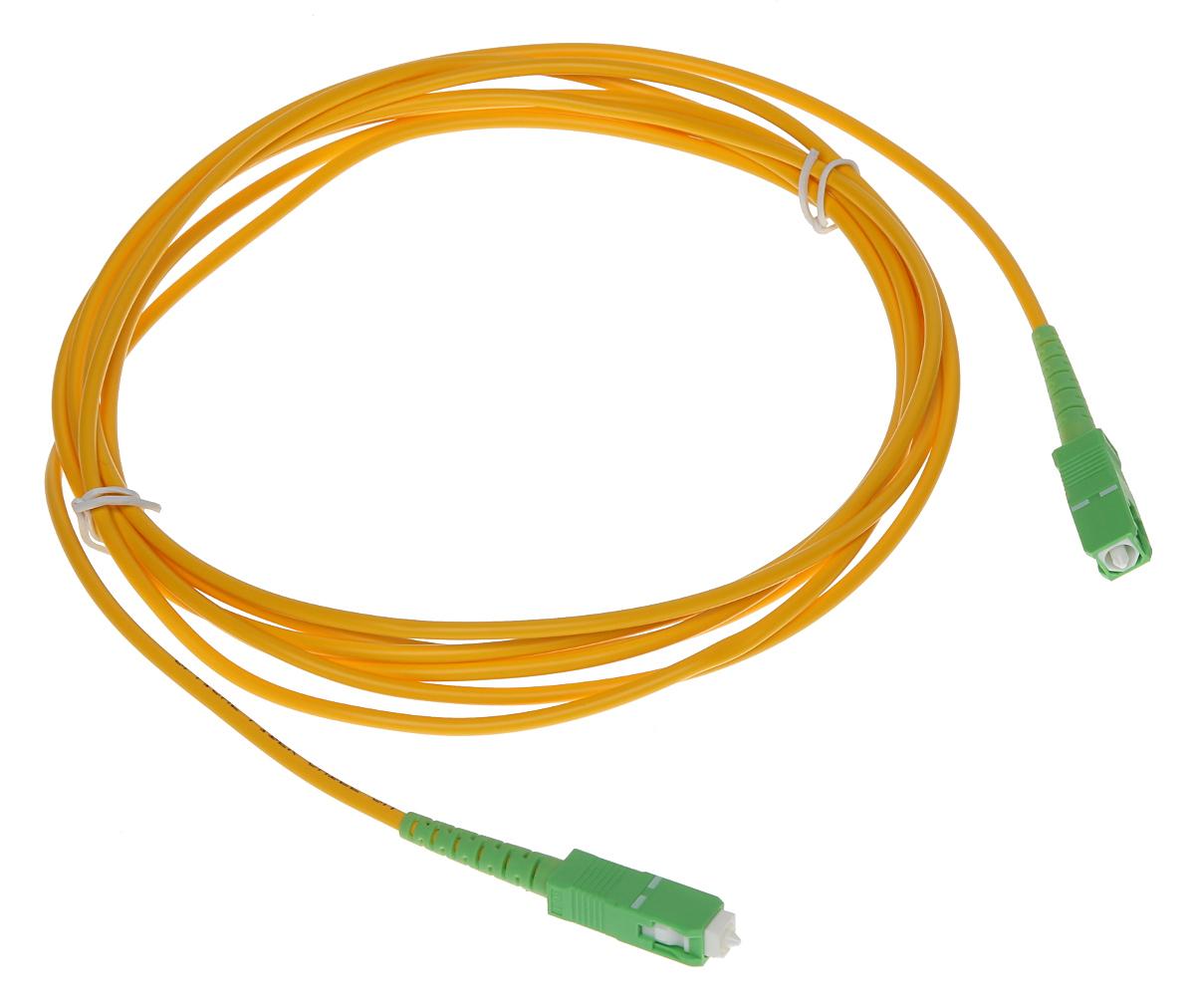 Patchcord pentru fibra optica Single Mode, 3m, SC/APC-SC/APC, Safer PC-SC-APC/SC-APC-3. Fiabilitate si performanță 1 Patchcord pentru fibra optica Single Mode