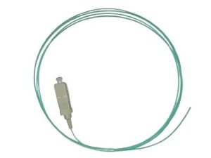 Pigtail multi mode 1.5m, conector SC, diametru 0.9mm, invelis LSZH turcoaz, Broun Group PIG-MM-SC-OM3. Fiabilitate si performanță
