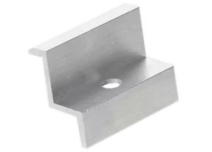 Placa de capat pentru prinderea panourilor solare, din aluminiu, 50x27 mm compatibil cu surub M8, SAF-FIX20. Fiabilitate si performanță