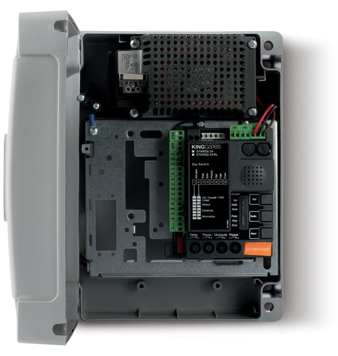 Placa de comanda 24V pentru automatizari King Gates STARG824BOX. Fiabilitate si performanță 1 Placa de comanda 24V pentru automatizari King Gates STARG824BOX
