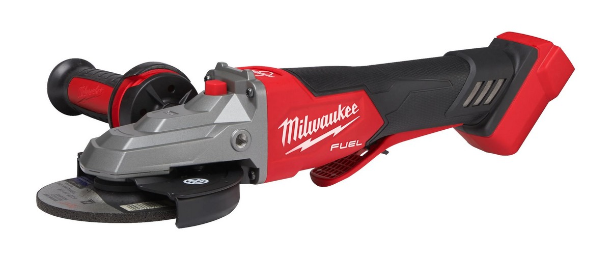 Polizor unghiular M18 FUEL Milwaukee, 125mm, cu cap plat, franare, comutator tip clapeta, 4933478439. Fiabilitate si performanță 1 Polizor unghiular M18 FUEL Milwaukee