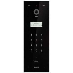 Post exterior videointerfon pentru blocuri, 255 apartamente, card RFID, negru, aparent, IP44, protectie ploaie, Electra Touch Line VPE.0BSC3.ELBTL. Fiabilitate si performanță – ofertă, preț și specificații